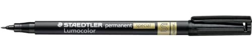 Staedtler 319 S-9 Feinschreiber Universalstift Lumocolor permanent special, schwarz, 0,4 mm, 5 Stück