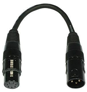 American DJ DMX Adapter - Turnaround von 3pin Male/auf 5pin Female