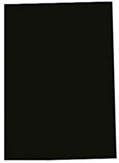 GBC ESP425504 PolyOpaque Einbanddeckel, PP, 0,5 mm, 100 Stück, Schwarz