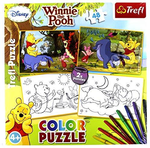 Puzzle 2x48 Color Winnie the Pooh