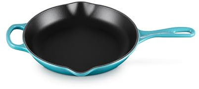 LE CREUSET Enameled Cast Iron Signature Iron Handle Skillet, 10.25 (1-3/4 qt.), Caribbean