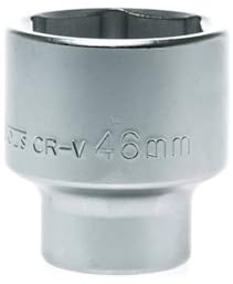 Teng Tools 46MM 3/4 Inch Drive 6 Point Metric Shallow Chrome Vanadium Socket | Mechanic Tool | Hand Tool - M3405466-C