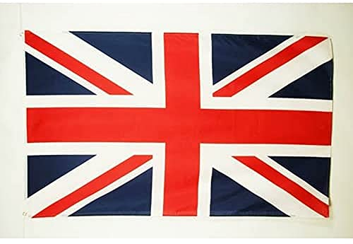 AZ FLAG - Bandera Reino Unido - 90x60 cm - Bandera Inglesa - Britanica – Uk 100% Poliéster Con Ojales de Metal integrados - 50g - Colores Vivos Y Resistente A La Decoloración