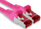 1aTTack.de - 1x 3 mètres câble patch CAT6 S/FTP PIMF blindage câble réseau CAT.6 RJ45 câble Ethernet routeur LAN DSL commutateur modem panneau de brassage - magenta - 1 pièce