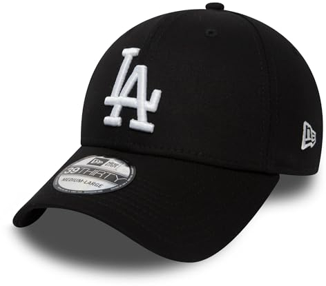 New Era 39Thirty Stretch Cap - LA Dodgers schwarz - S/M