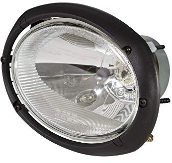 HELLA 1AB 996 157-091 Halogen-Hauptscheinwerfer - Oval 120 - 12V - oval | Referenznummer:12.5, Fassung, klare Streulinse, Stecker
