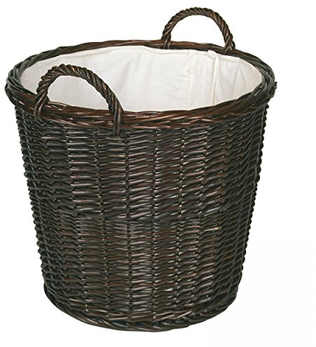 Kaminholzkorb Weide dunkel 50x50 cm