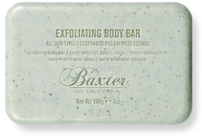 Baxter OF CALIFORNIA Exfoliating Body Bar – Körperpeeling ohne Parabene, 198 g (1er Pack)
