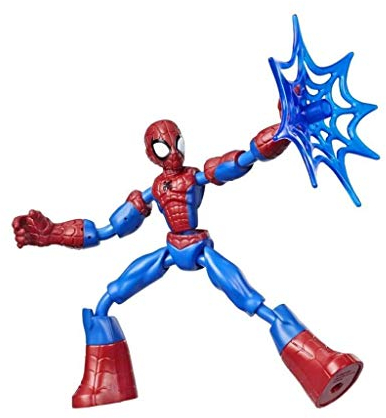 Hasbro E7686 Biegbare und Bewegliche Spider-Man Action-Figur, 15 cm große Bewegliche Figur, enthält Netz-Accessoire, für Kinder ab 6 Jahren