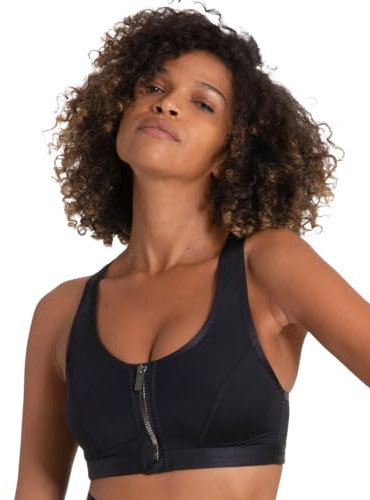 Dorina Damen Sport BH, Extreme, Schwarz ,XL