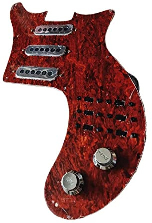 Premired Tortoise Pickguard Einzelne Alnico-Pickups Für Spezielles Gitarrenschweißgurt Pickguard Pickups (Color : 1 Set)