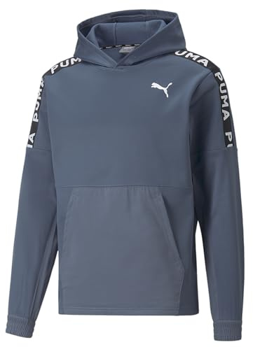 Puma Herren Fit Pwrfleece Hoodie Sweatshirt, Evening Sky, M, 522124