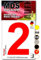 MDS Brand Design 15cm Zahlen Aufkleber Selbstklebende Klebezahlen für Briefkasten, Mülltonne & Hausnummeren Aufkleber für Außen & Innen, D-15 (2, Rot)