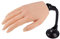 KnowU Übungshand für Nageldesign, Silikon Übungshand mit Ständer, Fake Hand, Praxis Hand für Acryl Nägel, Flexibel und langlebig Nagel Übungs Hand, Farbe 1# Rechts
