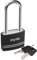 Padlock with Key, [2 Keys] Diyife Aluminum 7mm Long Shackle Padlocks, Anti-Rust Key Padlocks Outdoor Weatherproof Lock, 40mm Locker Padlocks for School, Gym Locker, Fence, Gate, Garage, Shed (Black)