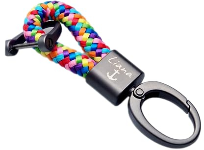 Schlüsselanhänger, Segeltau, 8mm, Karabiner, Anker, Familie, Gravur, personalisiertes Geschenk, Valentinstag, Muttertag, Vatertag, Geschenk, Hochzeit, Weihnachten