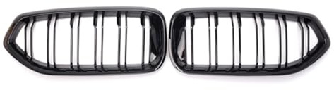 XYghzh Nieren Schwarz Kühlergrill Streifen Kühlergrill für BMW Z4 G29 2019-2022,Grill Glanz Schwarz Doppelsteg Sport Kühlergrill,B