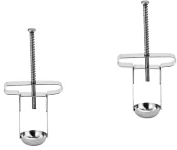Cabilock 2St Jujube-Entkerner Pitter Zitronenpresse Kernwerkzeug Ende Stengel Gadgets kirschentkerner kirschkern entkerner Kernentferner für Kirsche Küchenutensilien Rostfreier Stahl Silver