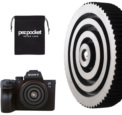 Pez Pocket - Objetivo Retro 35mm f/10 Infinity Focus para Cámaras sin Espejo Sony E, Canon R/M, Micro 4/3, Nikon Z, Fujifilm X, L-Mount - Look Lo-Fi analógico para Tus Fotos (para Sony E)