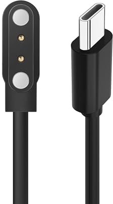 Warmhone USB-C Smartwatch Charger Cable, Type C Magnet Charging Cables, 2 Pin4mm, Compatible with Soudorv, Cillso, Dafit,Nerunsa,Radley,Reflex active