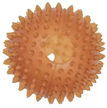 Sotnos Earth Aware 100% Natural Pimple Treat Ball Dog Toy, – Bouncy Rubber Ball for Dogs, Holds Treats, Textured Surface Supports Dental Health, Durable and Perfect for Interactive Play- 8cm