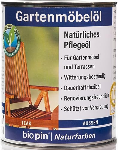 biopin Gartenmöbelöl 0,75 L, teak 08011