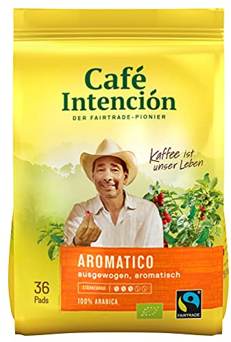 Café Intención AROMATICO Kaffeepads Mega-Sparpaket, 6x36 Stück