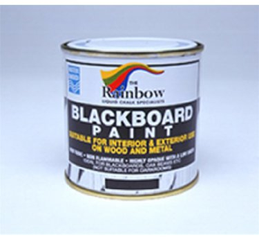 Chalkboards UK Tin of Blackboard/Chalkboard Paint, Black, 250 ml (Pack of 1)