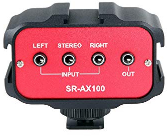 Saramonic SR-AX100 Universal Audio Adapter with Stereo & Dual Mono 3.5mm Inputs for DSLR Cameras & Camcorders