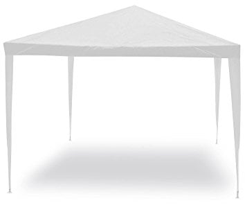 Linea Garden Friend G1617002 - Gazebo, Struttura in acciaio, Copertura in pe, 110 gr/m², Bianco, 3 x 3 m