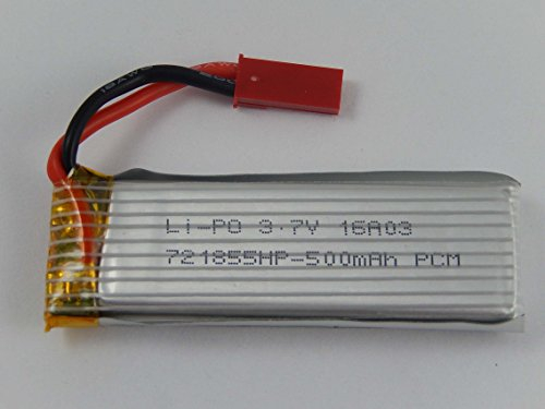 vhbw 1x Akku kompatibel mit UDI U818A, U817C, U818, U817, U817A Drohne Multicopter Quadrocopter (500 mAh, 3,7 V, Li-Polymer)