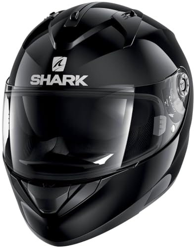 SHARK Motorradhelm Hark Ridill Blank, Schwarz, Größe XS