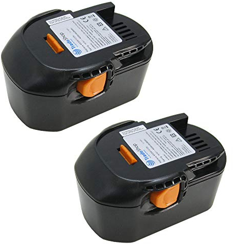 2x Trade-Shop Premium Li-Ion Akku 14,4V 4000mAh 58Wh für AEG 4935413106 4935416790 GBS 14.4V B1414G B1415R B1420 B1420R M1430R für AEG BBM14 STX-R BS14 X-R BS14G BS14 X