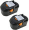 2x Trade-Shop Premium Li-Ion Akku 14,4V 4000mAh 58Wh für AEG 4935413106 4935416790 GBS 14.4V B1414G B1415R B1420 B1420R M1430R für AEG BBM14 STX-R BS14 X-R BS14G BS14 X