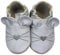 HOBEA-Germany Krabbelschuhe für Jungs und Mädchen in verschiedenen Designs, Schuhgröße:24/25 (24-30 Monate), Modell Schuhe:Maus hellgrau