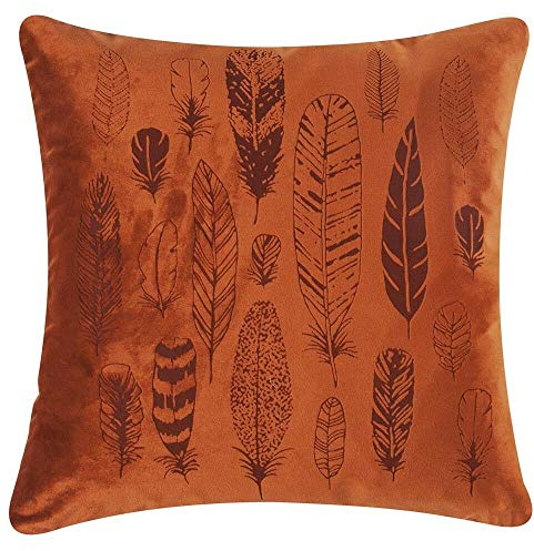 Pad Concept Pad Kissen Feather Cognac Feder Kissenhülle Braun 40x40 Kissenbezug
