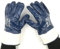 12 Paar Handschuhe Tg 10 aus Jearsy imprägniert in schwerem Blau NBR innen mit Sicherheitsmanschette 7 cm