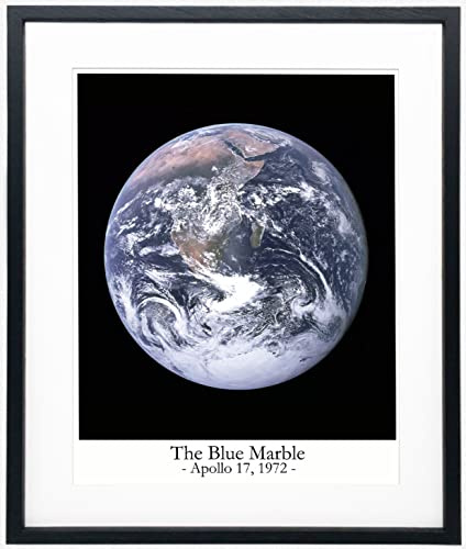 The Blue Marble Space Poster/Erde-Foto-Wand-Kunst, Astronomy Gifts & Galaxy Bedroom Aesthetic Poster/Cool Framed Pictures Earth Science Artwork Earth Decor for Wandkunst Schlafzimmer (20cm x 25cm)