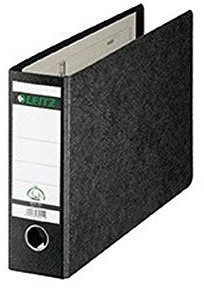 Leitz Ordner 10740000 DIN A4 quer 80mm Pappe schwarz