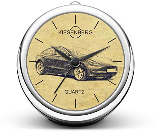 KIESENBERG Design Tischuhr Geschenke für Model 3 Fan Uhr T-4745