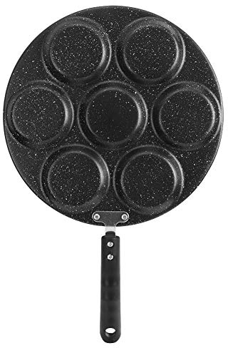 7 Trous Poêle Anti-adhésive Oeufs Frites Poêle pour Cuire Hamburger Moule Maison Menage Cuisine Ustensiles Cuisine Petit déjeuner Cuisine Outil