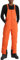 GEMYSE Herren Schneehose Skihose Wasserdicht Winddicht Overall mit verstellbaren Trägern für den Winter (Orange Schwarz,XXL)