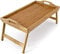 Unibos Bamboo Bed Tray with Foldable Legs – Multi-Use Lap Desk for Laptop, Breakfast, Snacks & Meals – Portable Serving Tray for Sofa, Couch, Bed & Floor