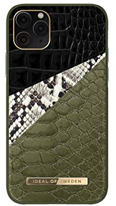 IDEAL OF SWEDEN Atelier-Handyhülle für iPhone 11 Pro/X/XS, texturierte Lederhülle aus PU Kunstleder für iPhone 11 Pro/X/XS (Innenfutter aus Mikrofaser, Qi-Ladegerät kompatibel) (Hypnotic Snake)