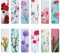 MWOOT 24 Stücke Blumen Pflanzen Magnetische Lesezeichen,Seiten Clips Lesezeichen,Magnete Seiten Buchmarkierungen Set für Studenten Büro Lesen Briefpapier(6x2cm)