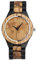 SUPBRO Holzuhren Herren Holzuhr Holz-Armbanduhr Analoge Quarzwerk Uhren Armband Natur-Holz Weltkarte