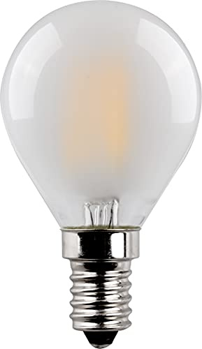 Müller-Licht Retro LED Tropfenform Filament E14 matt, 4.5W ersetzt 40W, nostalgisches warmweißes Licht (2700K) für ein gemütliches Ambiente, 470lm, nicht dimmbar, 15000h Lebensdauer