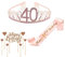 Gativs 40 Geburtstag Frauen Krone 40 Geburtstag Krone 40ter Geburtstag Frau 40 Geburtstag Frauen 40 Geburtstag zum 40 Geburtstag Frau Geburtstagskrone Schärpe 40 Geburtstag Schärpe und Tiara