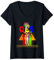 Damen Orden des Oststerns OES Ring Diva Sister's Keeper T-Shirt mit V-Ausschnitt