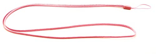 System-S 5X Halsband Umhängeband Trageband mit Schlaufe in Rosa für Smartphone MP3-Player